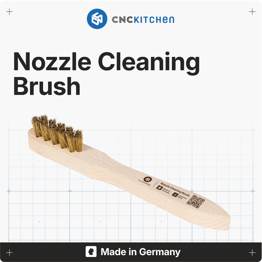 CNC Kitchen Brass Nozzle Cleaning Brush Tool - sayercnc - 3D Printer Parts Australia