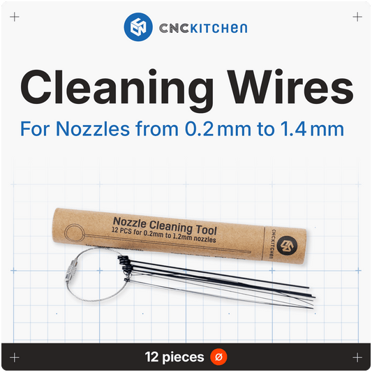 CNC Kitchen Nozzle High strength Cleaning Wire Set Tool - sayercnc - 3D Printer Parts Australia