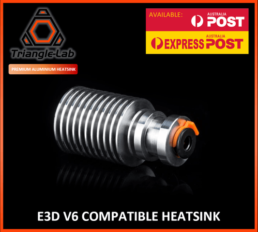 E3D V6 Compatible Heatsink by Triangle Labs with PTFE Collet Retainers - sayercnc - 3D Printer Parts Australia