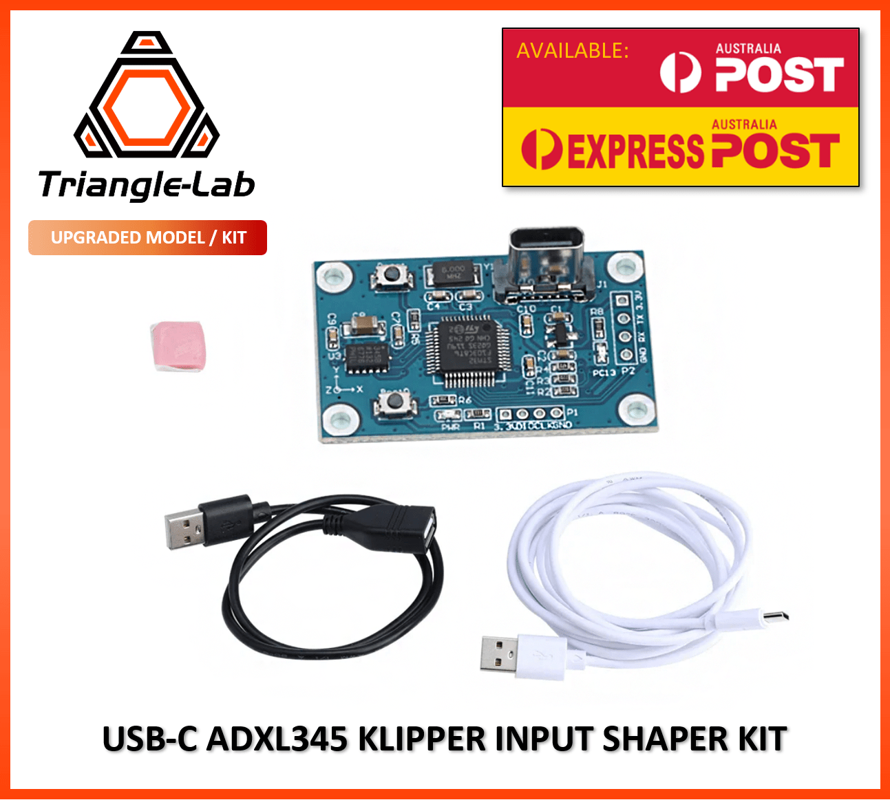 Triangle Labs USB ADXL345 Input Shaper Toolkit for Klipper Firmware Upgraded - sayercnc - 3D Printer Parts Australia