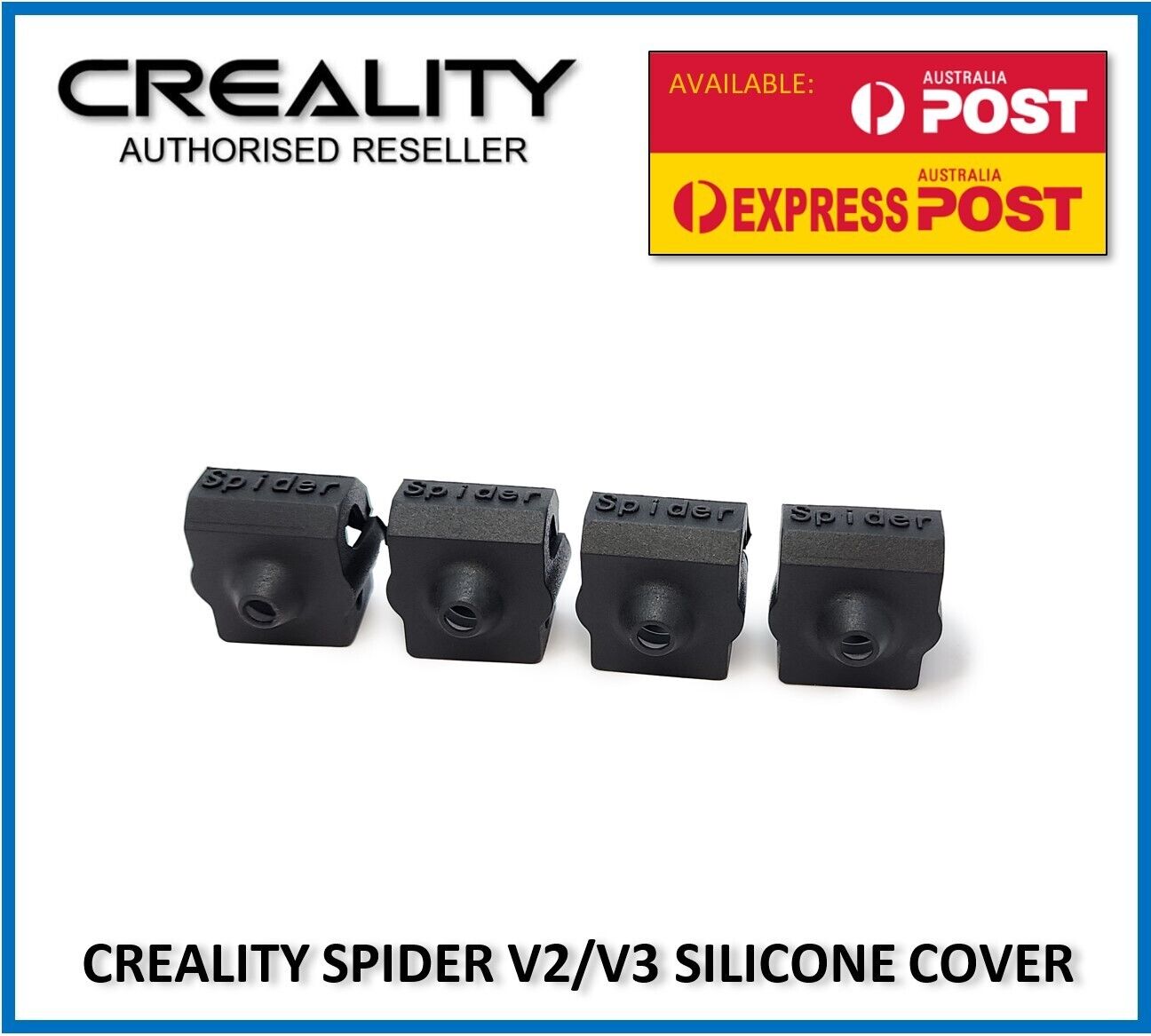 4pc Creality Silicone Genuine Heater Block Socks Spider Hotend High Flow Upgrade - sayercnc - 3D Printer Parts Australia