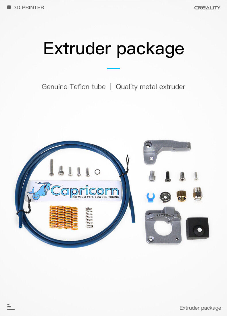 Creality Upgrade Kit Ender 3 5 CR10 Extruder Spring Capricorn Tube Silicone Sock - sayercnc - 3D Printer Parts Australia