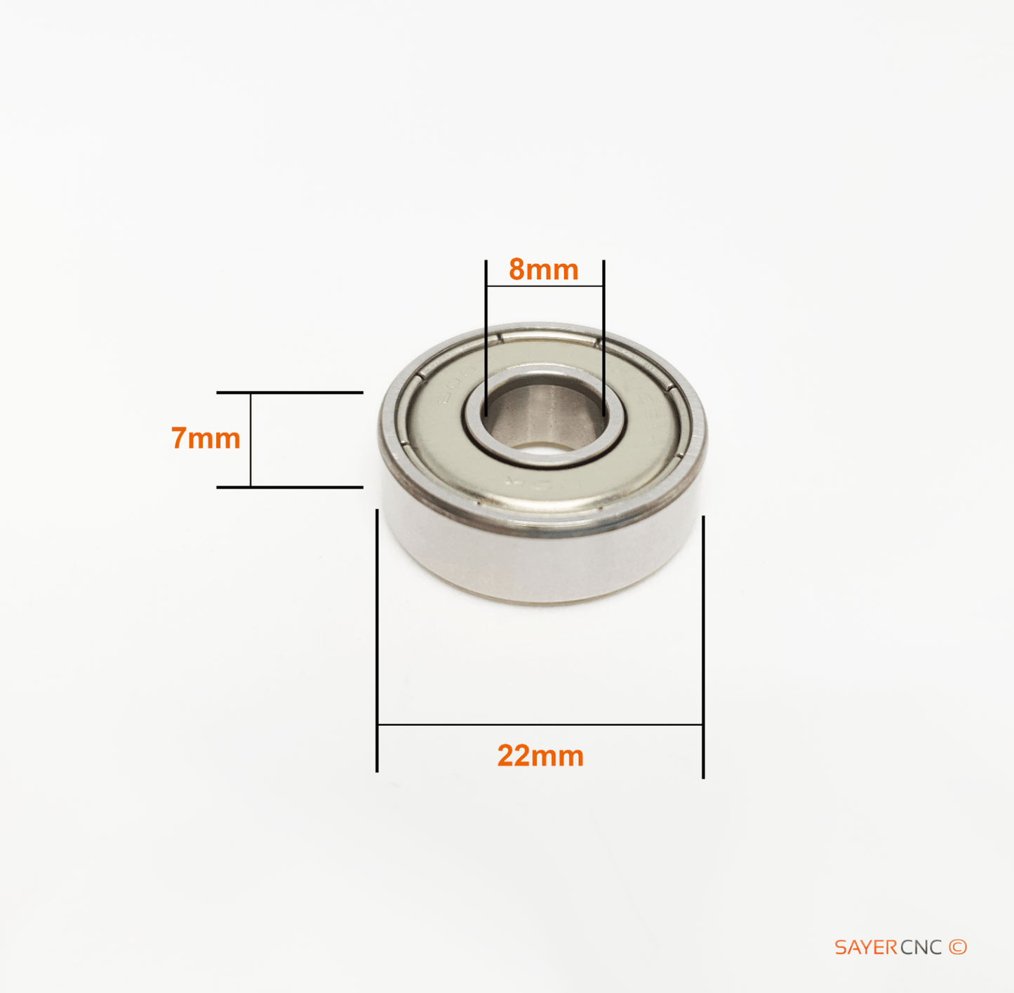 608ZZ Bearing NSK Made in Japan Low Noise 608 Sealed Deep Groove 1pc - sayercnc - 3D Printer Parts Australia