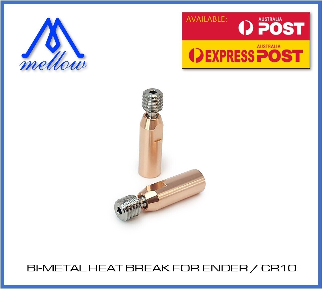 Bi-Metal Heat Break Ender 3 & CR-10 All-Metal Titanium Alloy By Mellow 3D - sayercnc - 3D Printer Parts Australia