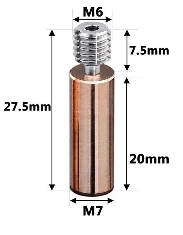 Bi-Metal Heat Break Ender 3 & CR-10 All-Metal Titanium Alloy Premium Upgrade - sayercnc - 3D Printer Parts Australia