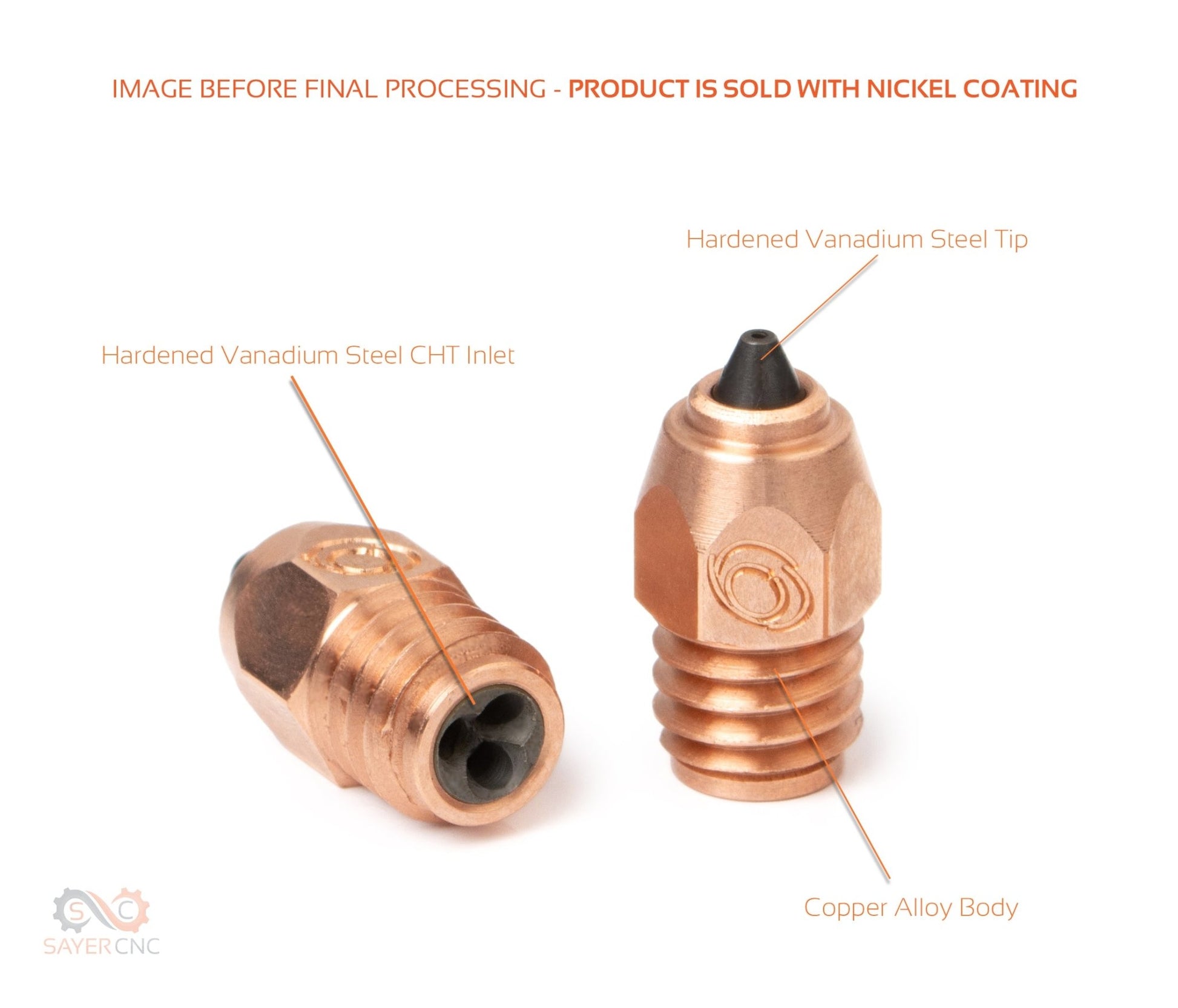 bondtech bimetal cht coated nozzle mk8 for creality and various