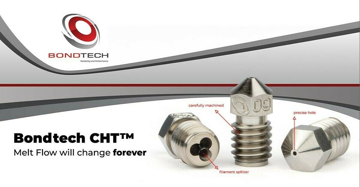 Bondtech CHT Coated Brass High Flow Nozzle 5 pack V6 E3D Compatible - sayercnc - 3D Printer Parts Australia