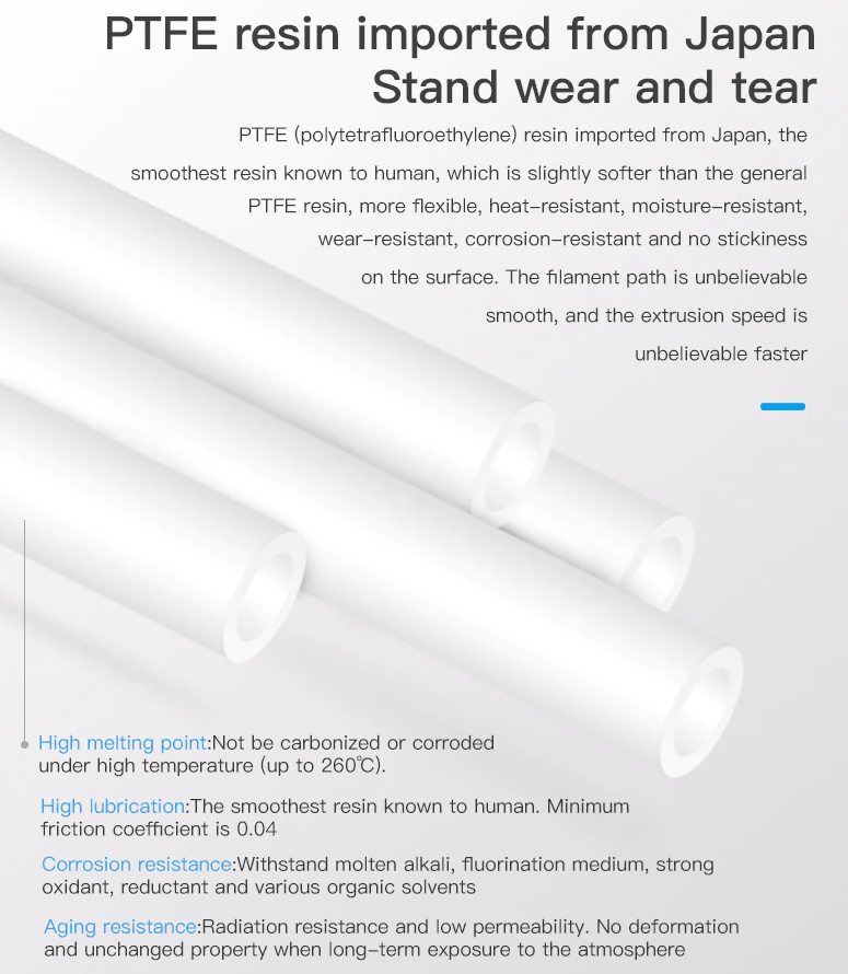 Capricorn Genuine PTFE XS Tube 1.75 Ender 3/5 CR10 Bowden 3D Printers Teflon 1m - sayercnc - 3D Printer Parts Australia