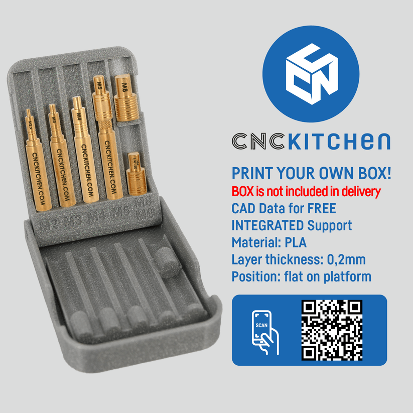 CNC Kitchen Heat Set Insert Soldering Iron Tips for 900M or T18 Iron M2 to M8 - sayercnc - 3D Printer Parts Australia