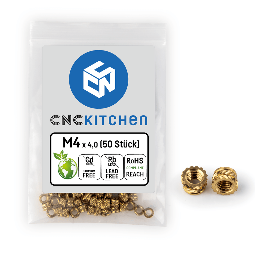 CNC Kitchen Heat Threaded Insert M2 M2.5 M3 VORON M4 M5 M6 M8 1/4" MIXED SET - sayercnc - 3D Printer Parts Australia