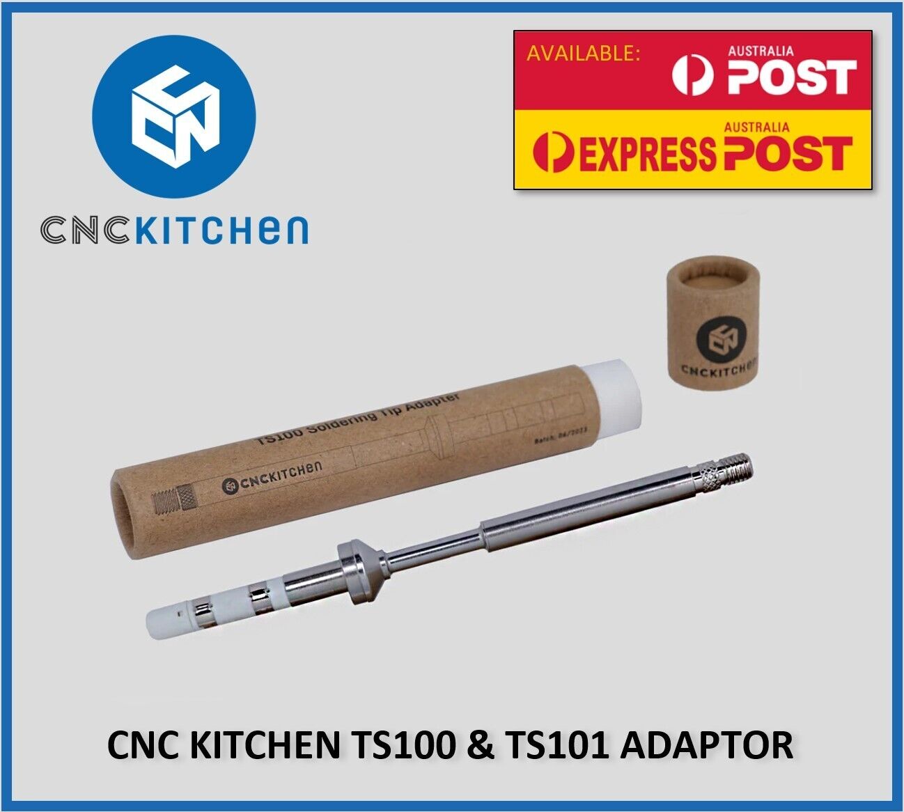 CNC Kitchen TS100 TS101 Soldering Iron Adaptor for CNC Kitchen Heat Set Inserts - sayercnc - 3D Printer Parts Australia