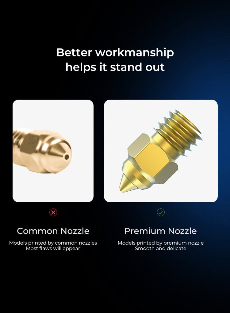 Creality MK8 Nozzle High End Premium Kit 8pc Copper / Brass / Hardened Steel - sayercnc - 3D Printer Parts Australia