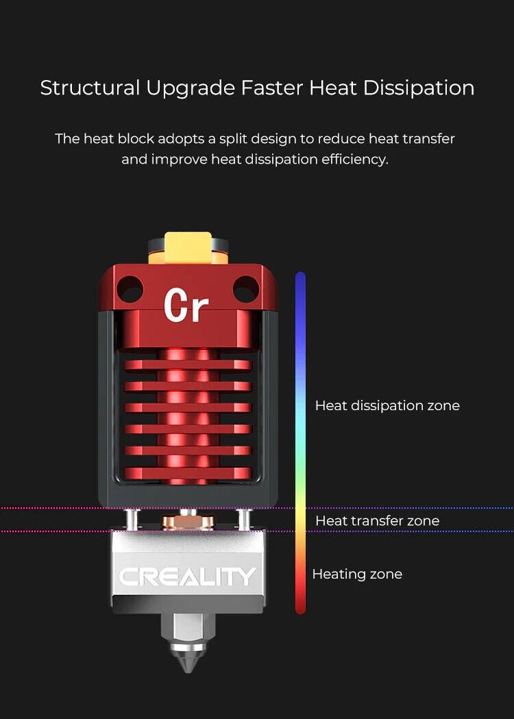 creality spider hotend new model 300c + upgrade for ender / cr10 and more