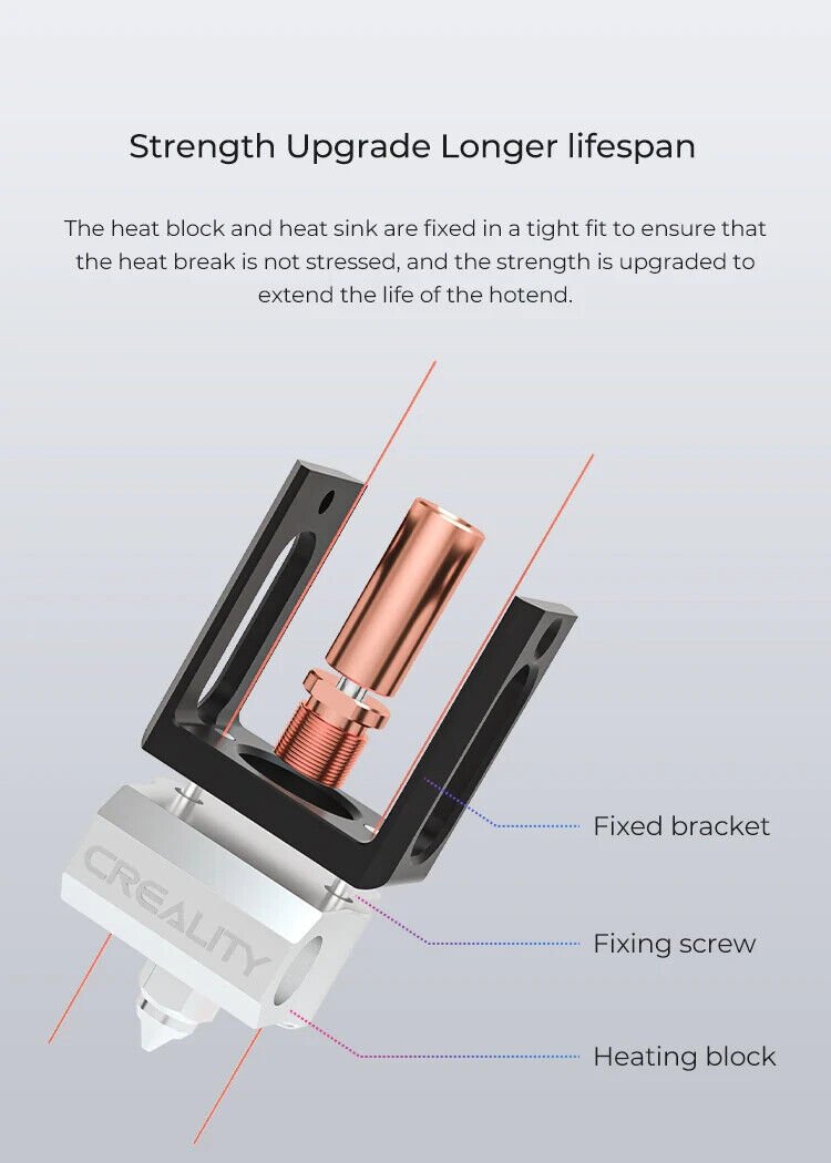 creality spider hotend new model 300c + upgrade for ender / cr10 and more