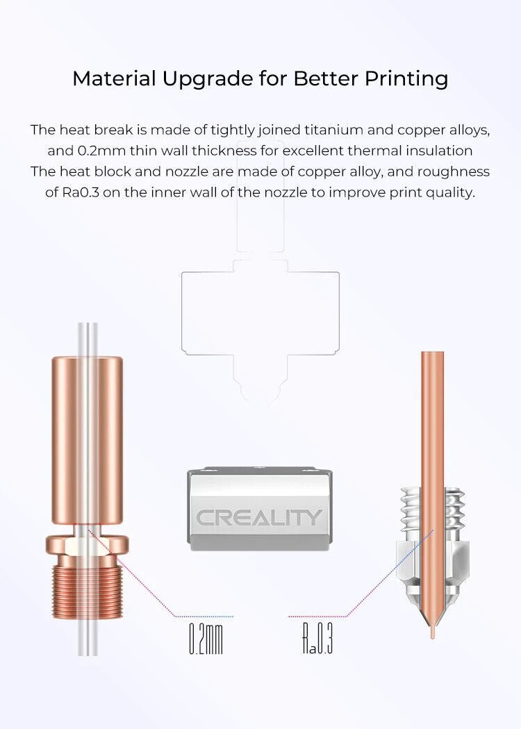 creality spider hotend new model 300c + upgrade for ender / cr10 and more
