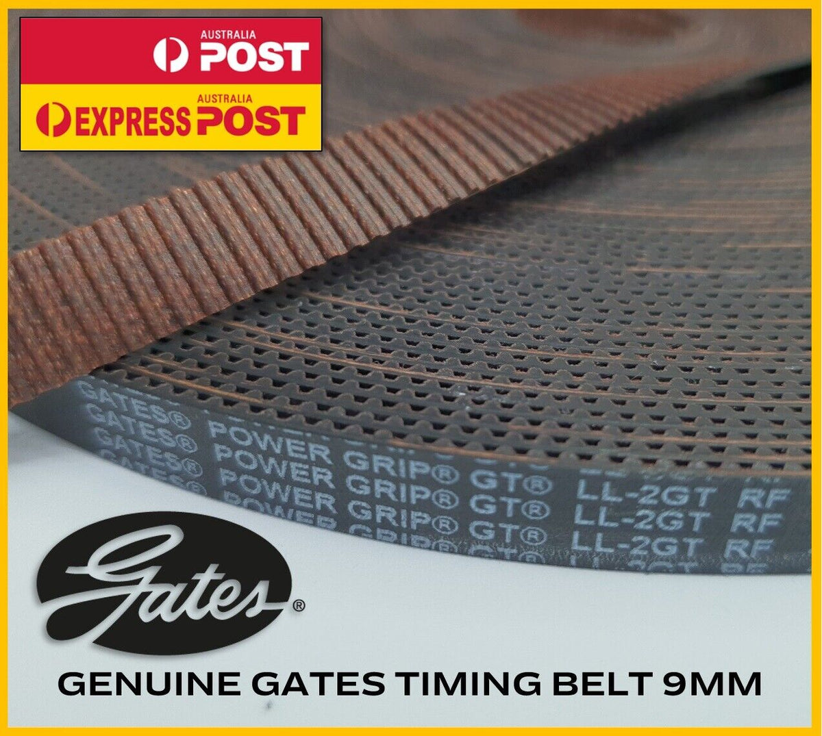 GATES GT2 Belt LL2GT9 RF Power Grip GT 9mm Per Metre Genuine AU