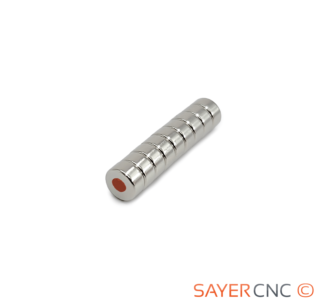 Genuine N52 Grade Magnet 6x3 mm Neodymium Disc Button North Polarity Marked - sayercnc - 3D Printer Parts Australia