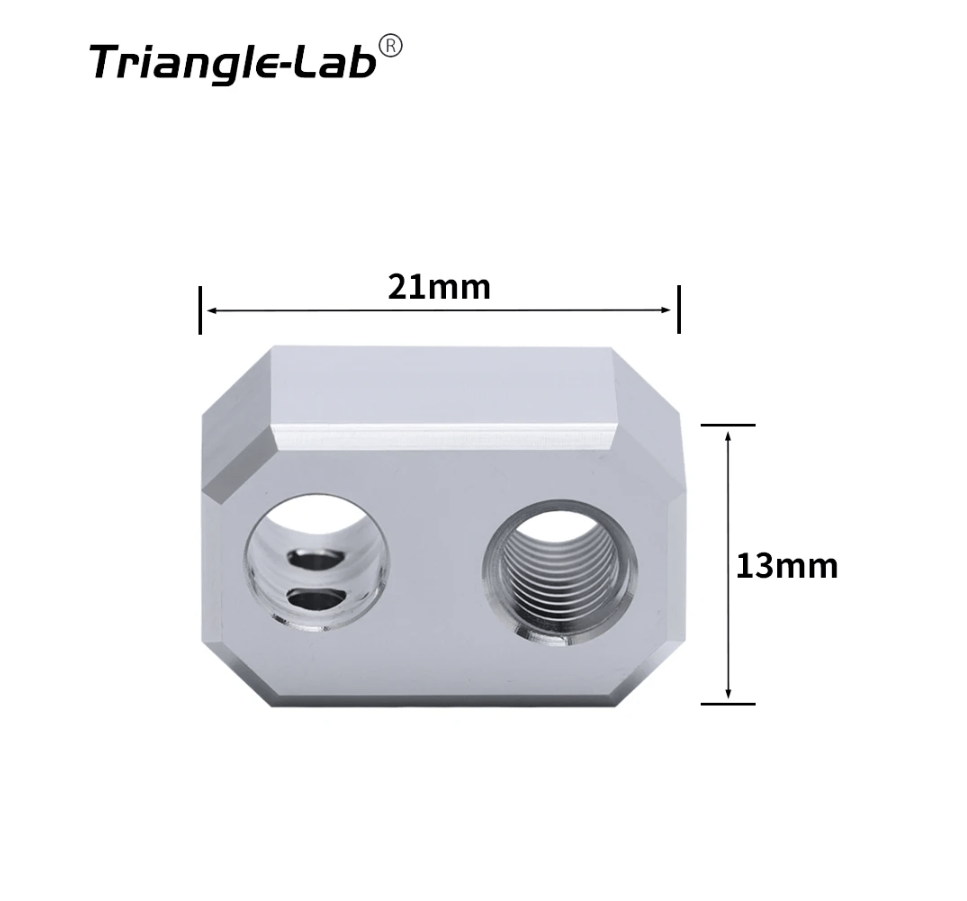 Heater Block for Nextruder Hotend by Triangle Labs Prusa XL MK4 Aluminium - sayercnc - 3D Printer Parts Australia