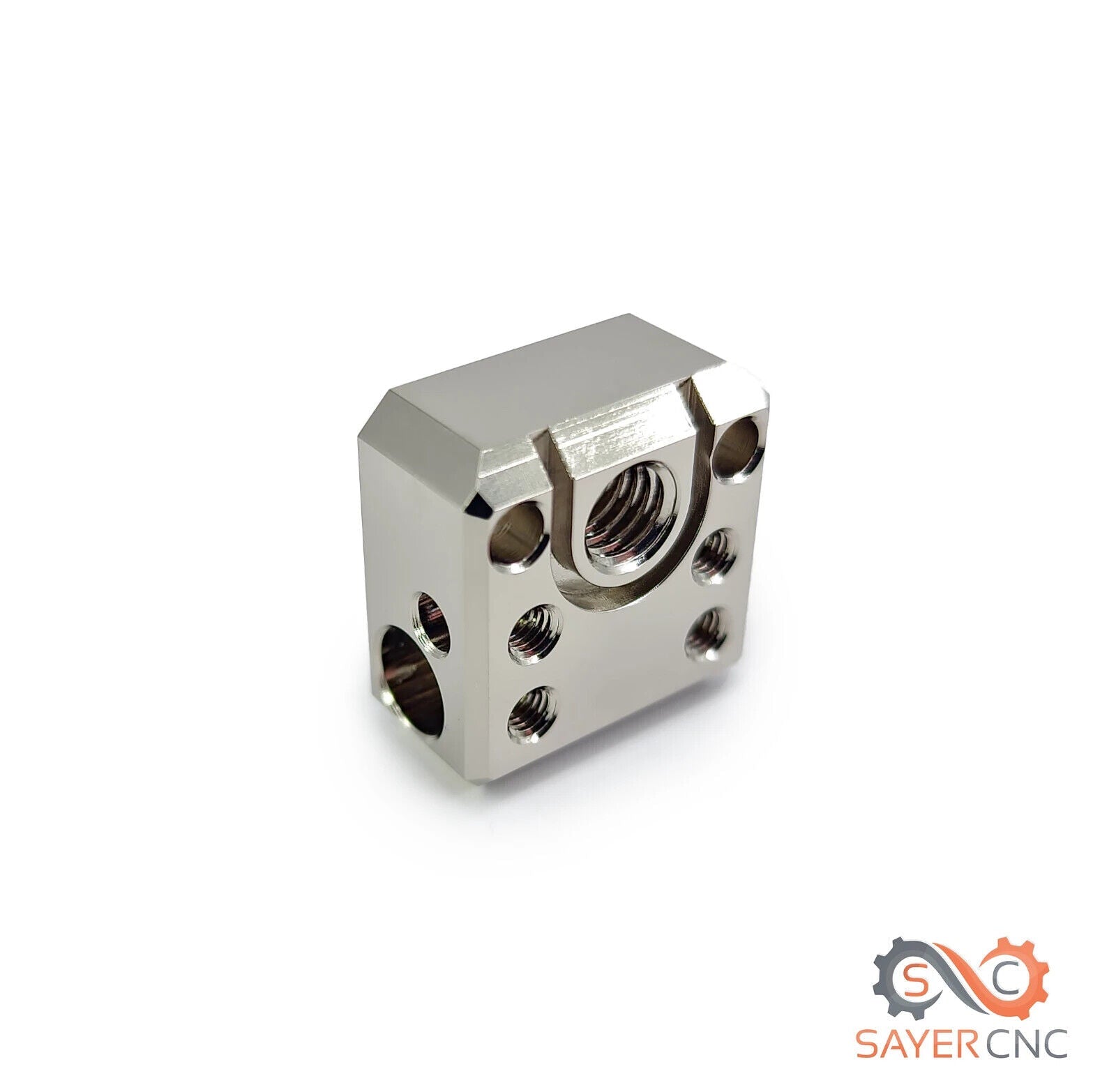 MK8 Heater Block Plated Copper Alloy High Temp New Upgraded Design - sayercnc - 3D Printer Parts Australia