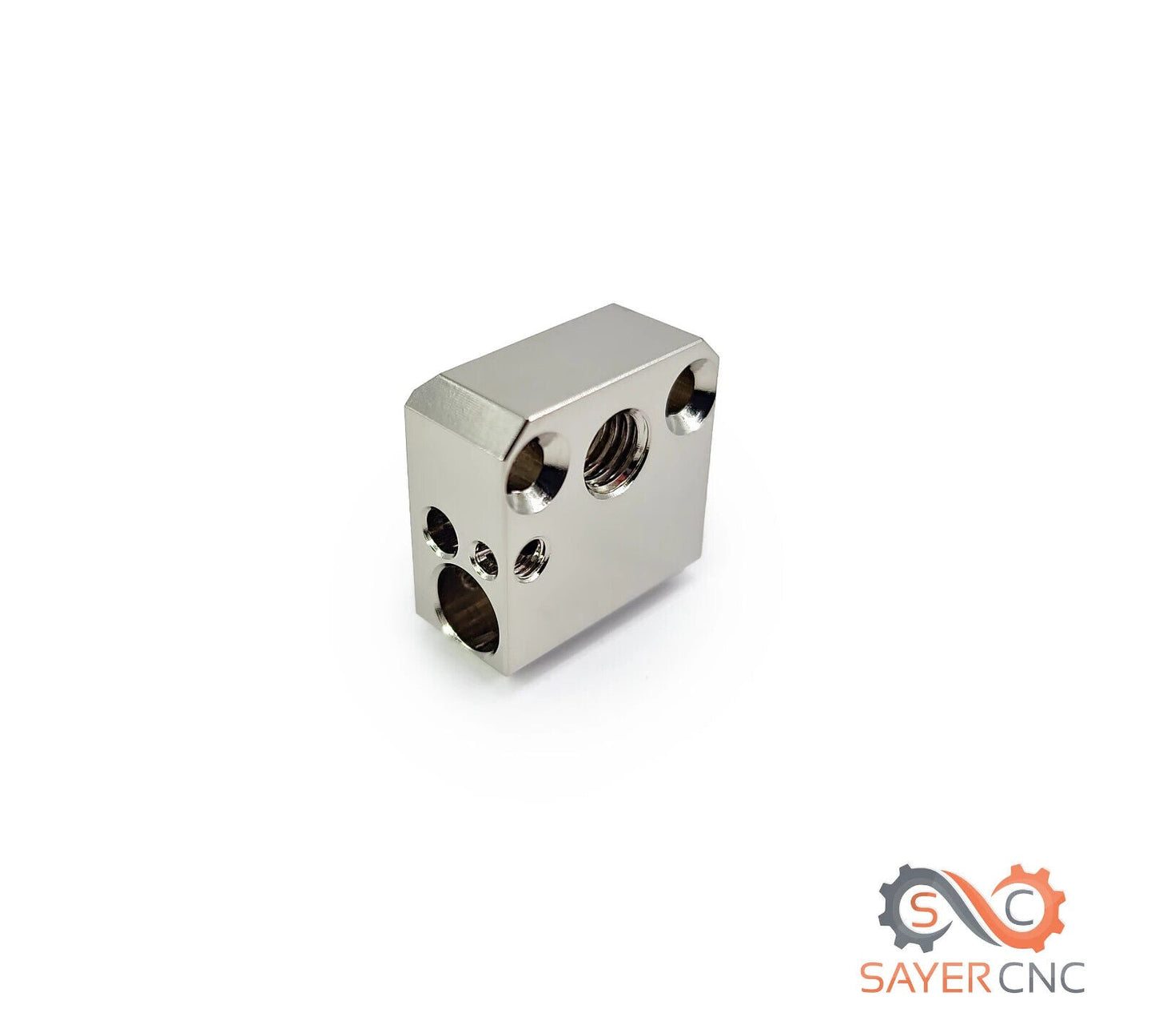 MK8 Heater Block Plated Copper Alloy High Temp New Upgraded Design - sayercnc - 3D Printer Parts Australia