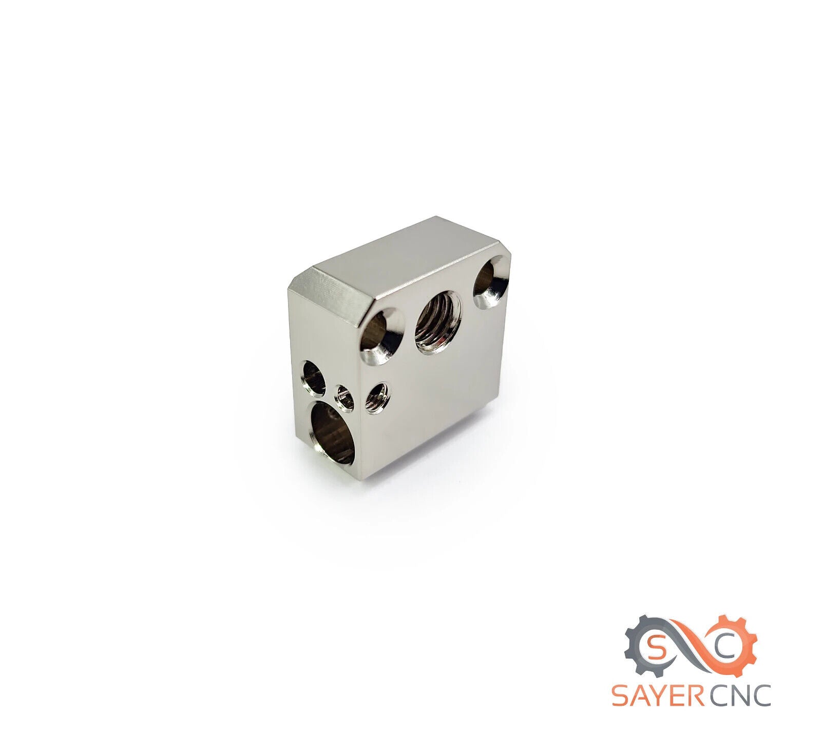 MK8 Heater Block Plated Copper Alloy High Temp New Upgraded Design - sayercnc - 3D Printer Parts Australia