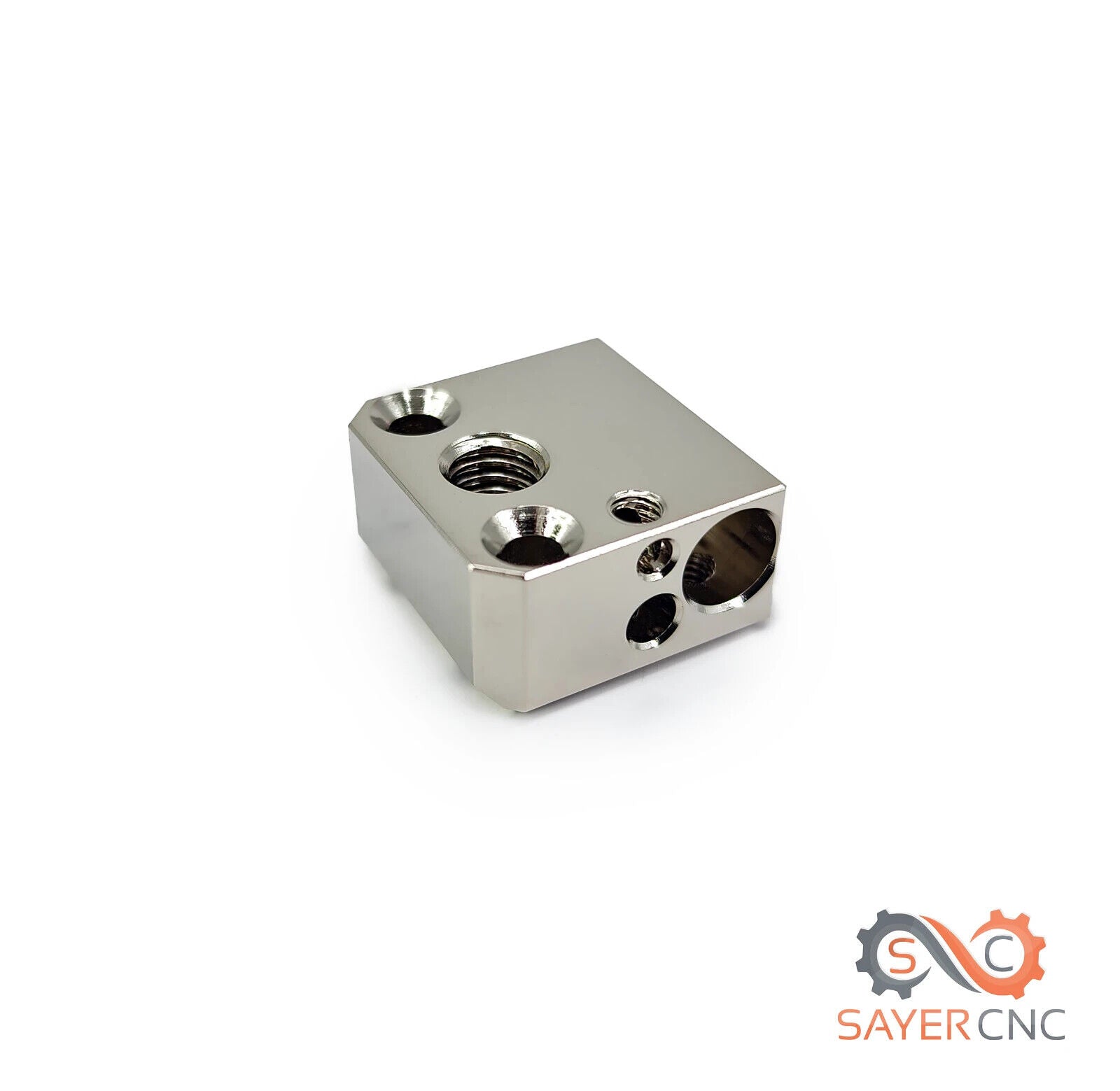 MK8 Heater Block Plated Copper Alloy High Temp New Upgraded Design - sayercnc - 3D Printer Parts Australia