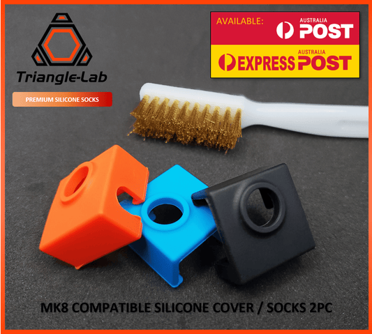 MK8 Silicone Sock Cover Ender 3 5 CR10 Creality Premium BLUE / BLACK / ORANGE - sayercnc - 3D Printer Parts Australia