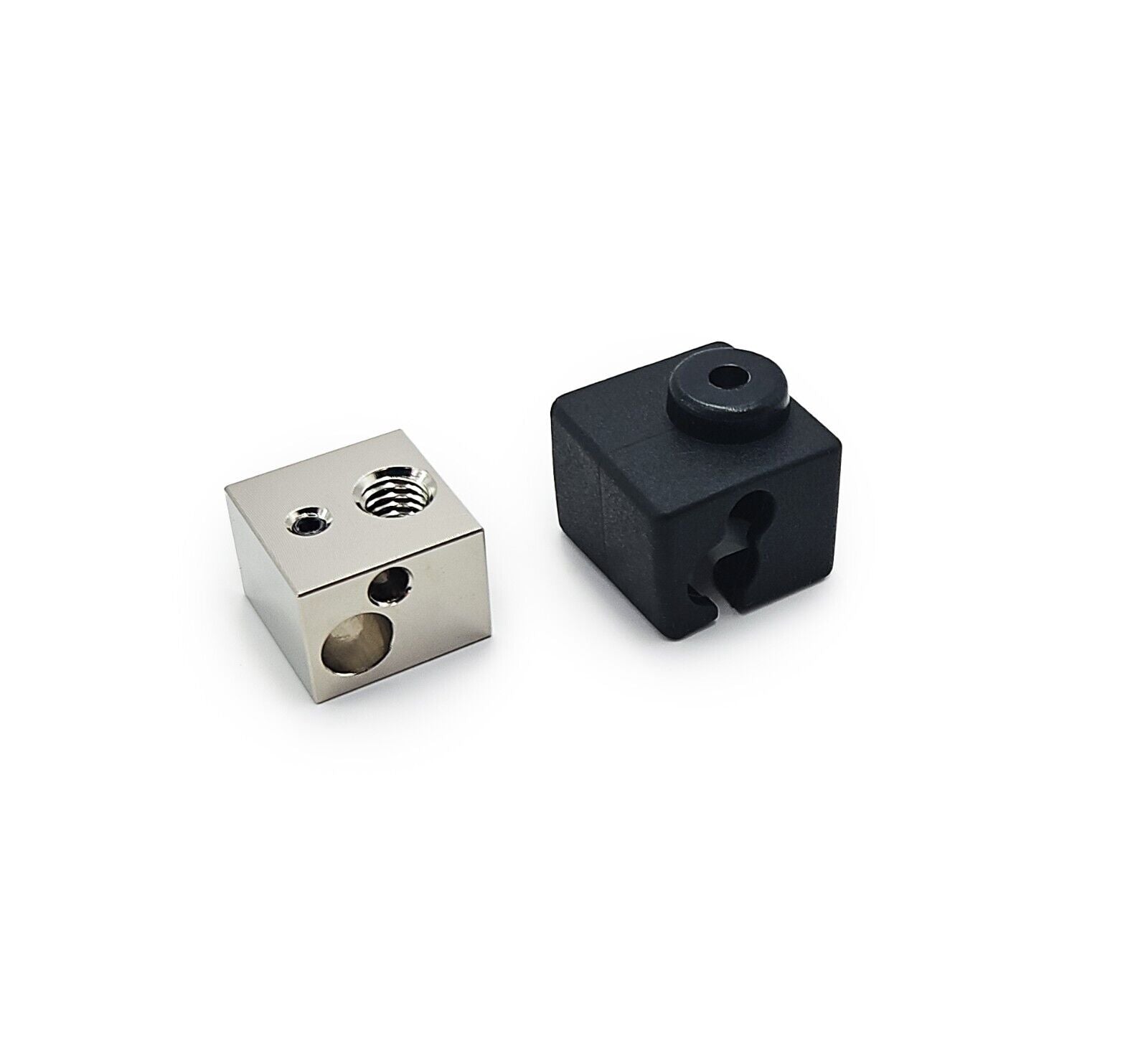 Plated Copper Heater Block to Suit V5 Style Applications with Silicone Cover - sayercnc - 3D Printer Parts Australia