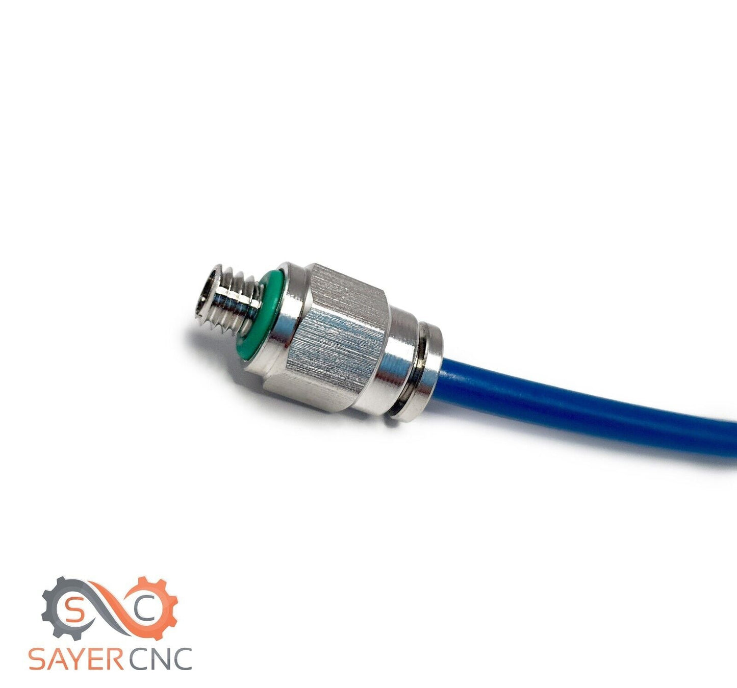 PTFE Fitting Stainless Steel PC4-01 PC4-M6 Bowden Pneumatic Connector All Metal - sayercnc - 3D Printer Parts Australia