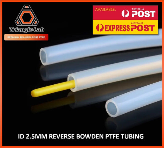 Triangle Lab 2.5mm Reverse Bowden PTFE Transparent Tubing 4mm OD Per Meter - sayercnc - 3D Printer Parts Australia