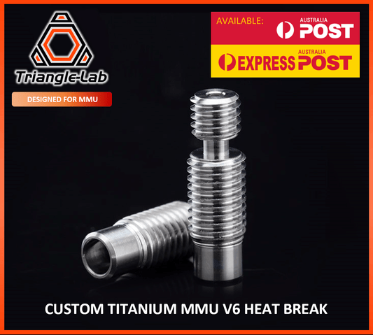 Triangle Lab Prusa MMU E3D V6 Compatible Titanium Alloy Heat Break - sayercnc - 3D Printer Parts Australia