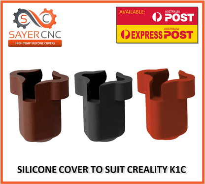 2pc Silicone Cover for Creality K1C 3D Printer Hotend Red Black Brown - sayercnc - 3D Printer Parts Australia