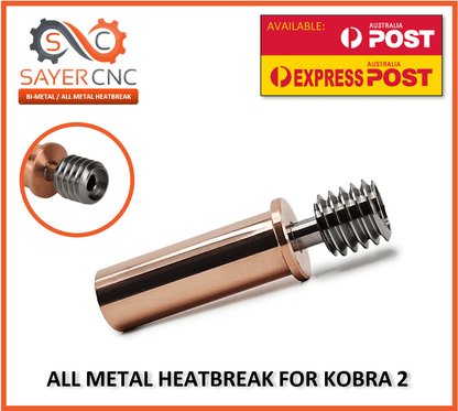 Anycubic Kobra 2 Bi - Metal Heat Break All - Metal Heatbreak Neo Max Pro Plus - sayercnc - 3D Printer Parts Australia