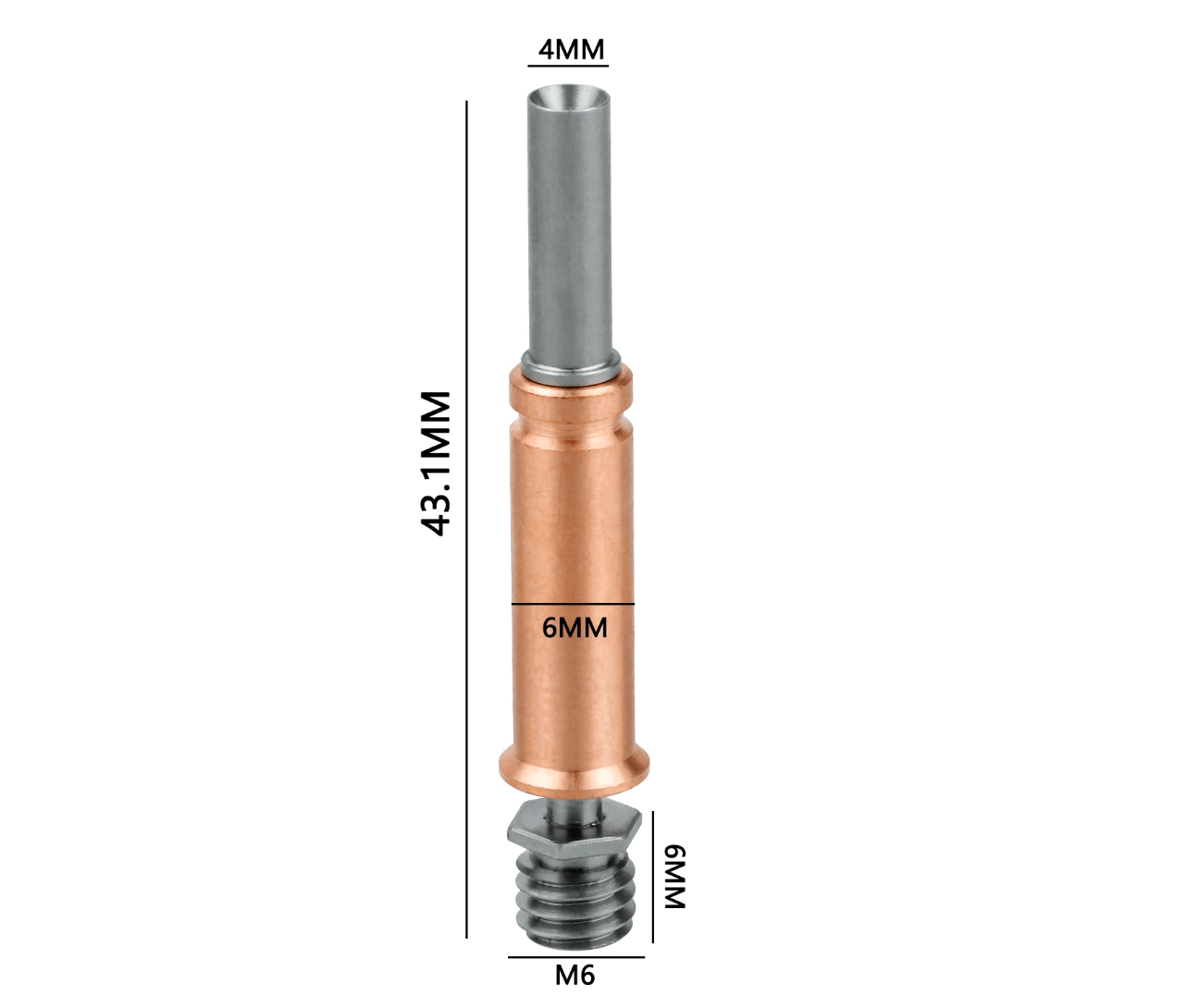 Anycubic Kobra 3 Bi - Metal Heat Break All - Metal Heatbreak - sayercnc - 3D Printer Parts Australia