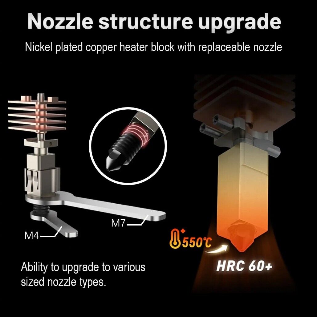 Bambu Labs V3 Hotend Bimetal Upgrade and Nozzle Set 0.4 0.6 for X1 3D Printers - sayercnc - 3D Printer Parts Australia