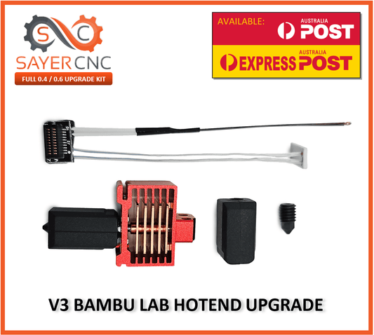 Bambu Labs V3 Hotend Bimetal Upgrade and Nozzles 0.4 0.6 for P1P P1S 3D Printers - sayercnc - 3D Printer Parts Australia