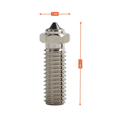 Bimetal E3D Volcano Compatible Nozzle Hardened Steel Plated Copper 0.4 0.6 0.8 - sayercnc - 3D Printer Parts Australia