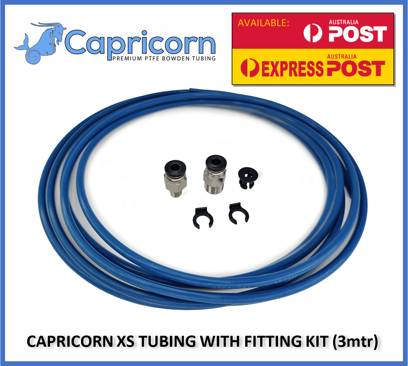 Capricorn Genuine PTFE XS Tube 1.75 Ender 3/5 CR10 Bowden 3D Printers Teflon 3m - sayercnc - 3D Printer Parts Australia