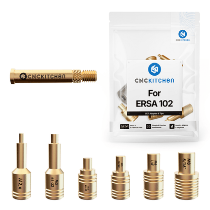 CNC Kitchen ERSA TYPE 2 Heat Set Insert Soldering Iron Adaptor and Tips - sayercnc - 3D Printer Parts Australia