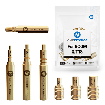 CNC Kitchen Heat Set Insert Soldering Iron Tips for 900M or T18 Iron M2 to M8 - sayercnc - 3D Printer Parts Australia