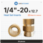 CNC Kitchen Heat Threaded Insert M2 M2.5 M3 VORON M4 M5 M6 M8 1/4" 1/8" 3/8" MIXED SET - sayercnc - 3D Printer Parts Australia