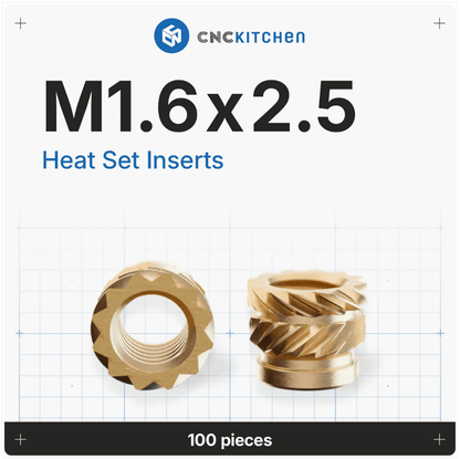 CNC Kitchen Heat Threaded Insert M2 M2.5 M3 VORON M4 M5 M6 M8 1/4" 1/8" 3/8" MIXED SET - sayercnc - 3D Printer Parts Australia