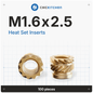 CNC Kitchen Heat Threaded Insert M2 M2.5 M3 VORON M4 M5 M6 M8 1/4" 1/8" 3/8" MIXED SET - sayercnc - 3D Printer Parts Australia