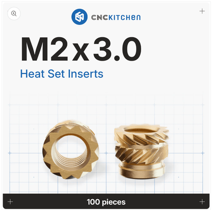 CNC Kitchen Heat Threaded Insert M2 M2.5 M3 VORON M4 M5 M6 M8 1/4" 1/8" 3/8" MIXED SET - sayercnc - 3D Printer Parts Australia