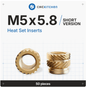 CNC Kitchen Heat Threaded Insert M2 M2.5 M3 VORON M4 M5 M6 M8 1/4" 1/8" 3/8" MIXED SET - sayercnc - 3D Printer Parts Australia