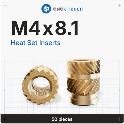 CNC Kitchen Heat Threaded Insert M2 M2.5 M3 VORON M4 M5 M6 M8 1/4" 1/8" 3/8" MIXED SET - sayercnc - 3D Printer Parts Australia