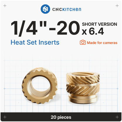 CNC Kitchen Heat Threaded Insert M2 M2.5 M3 VORON M4 M5 M6 M8 1/4" 1/8" 3/8" MIXED SET - sayercnc - 3D Printer Parts Australia