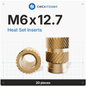 CNC Kitchen Heat Threaded Insert M2 M2.5 M3 VORON M4 M5 M6 M8 1/4" 1/8" 3/8" MIXED SET - sayercnc - 3D Printer Parts Australia
