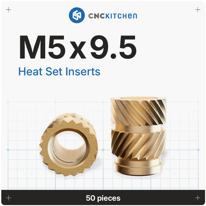 CNC Kitchen Heat Threaded Insert M2 M2.5 M3 VORON M4 M5 M6 M8 1/4" 1/8" 3/8" MIXED SET - sayercnc - 3D Printer Parts Australia