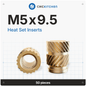 CNC Kitchen Heat Threaded Insert M2 M2.5 M3 VORON M4 M5 M6 M8 1/4" 1/8" 3/8" MIXED SET - sayercnc - 3D Printer Parts Australia